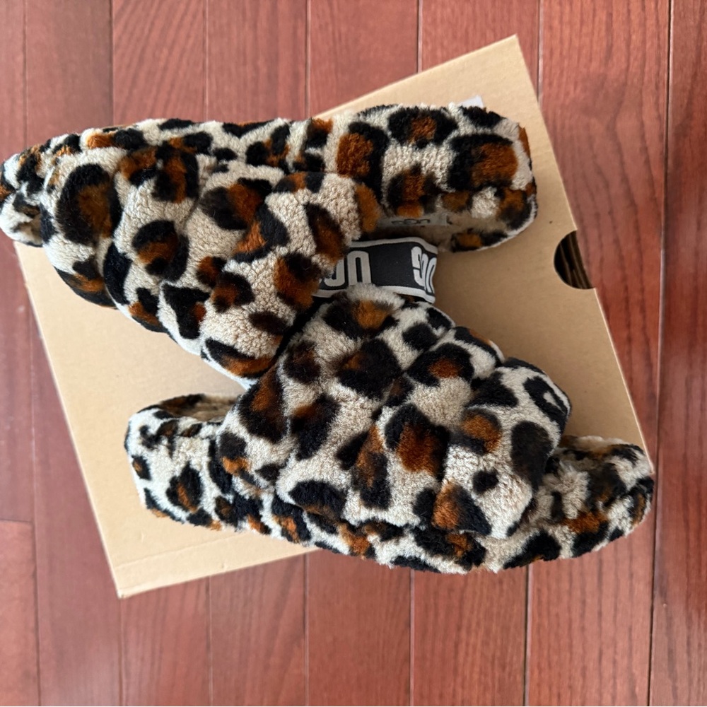 UGG Fluff Yeah Animal Print Slide - Picture 4 of 4